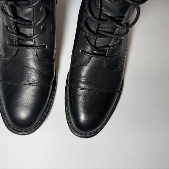 BORN® ‘Neon’ Lace Up Combat Boot F70903 - Black Size 8.5 - Picture 5 of 13
